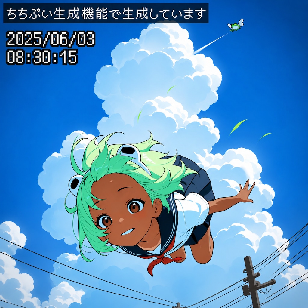 空飛ぶ少女