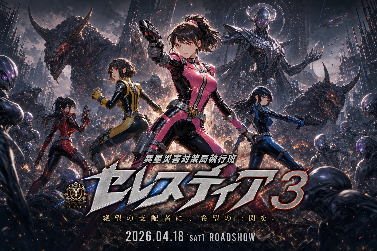 地球を守るやべー女たちの映画ポスター風　3