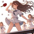 パンチラ卓球（Copilot） 3枚目