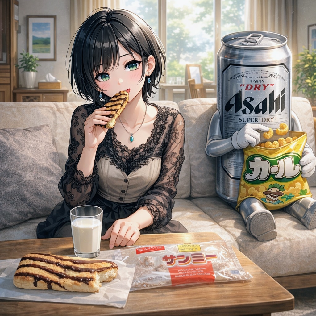 サンミーを食べる藍音ちゃん | の人気AIイラスト・グラビア