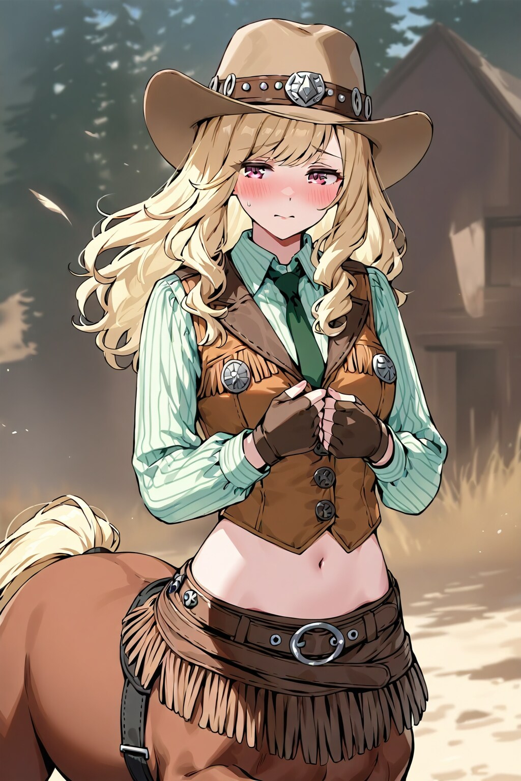 無口なカウガールのケンタウロス