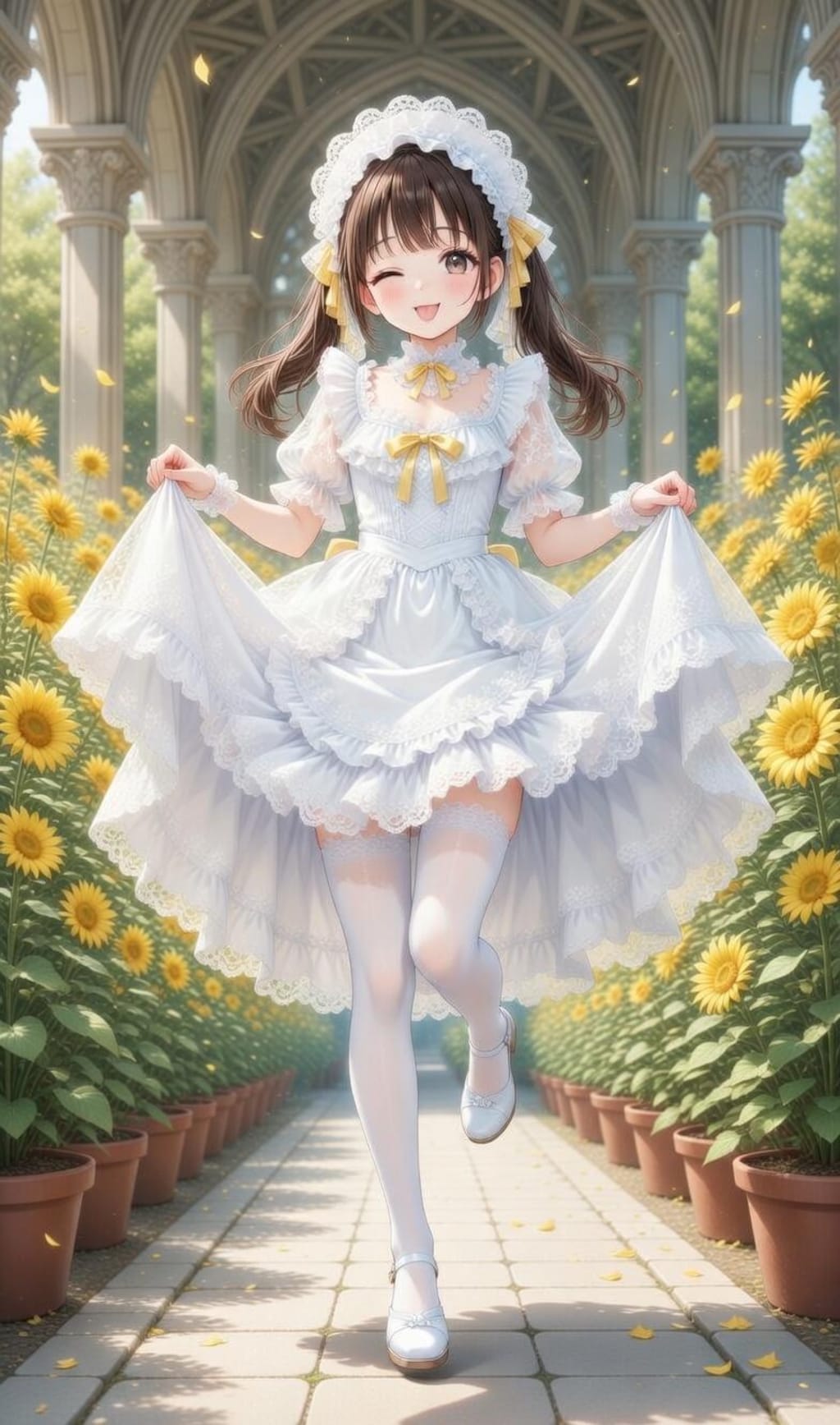 アイドルグループ：Stella Ciel 白ドレスグラビア撮影