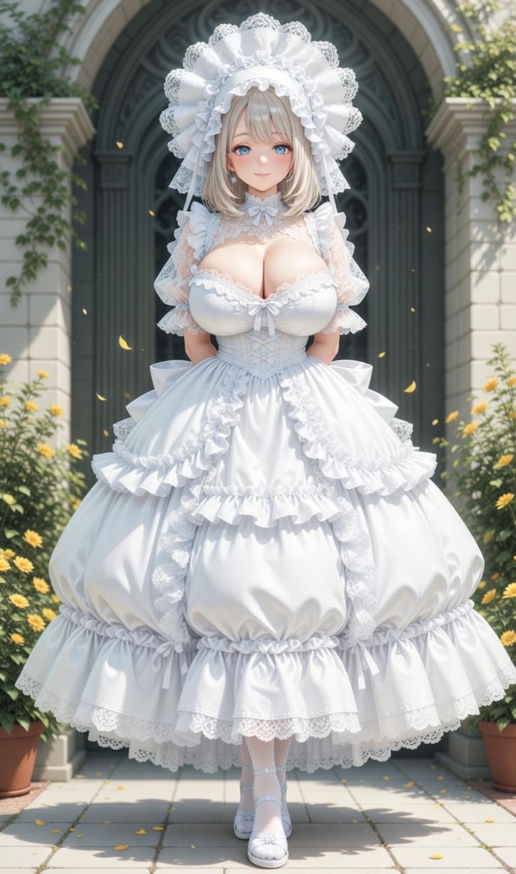 アイドルグループ：Stella Ciel 白ドレスグラビア撮影