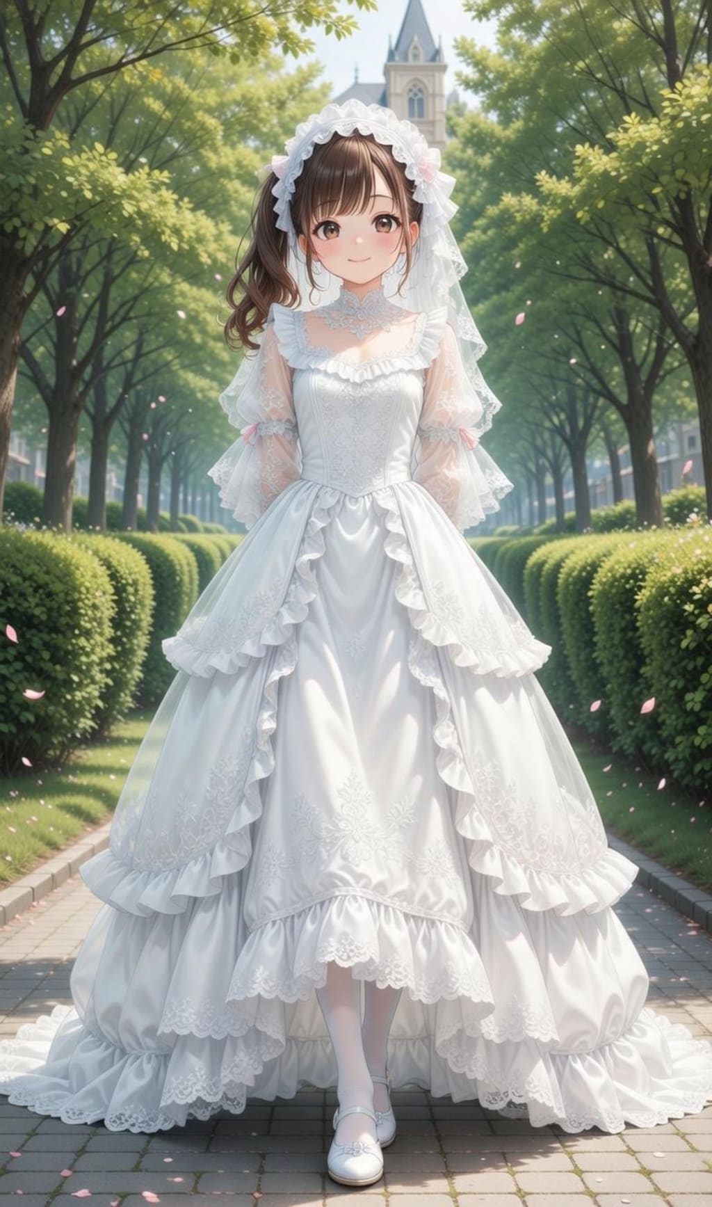 アイドルグループ：Stella Ciel 白ドレスグラビア撮影