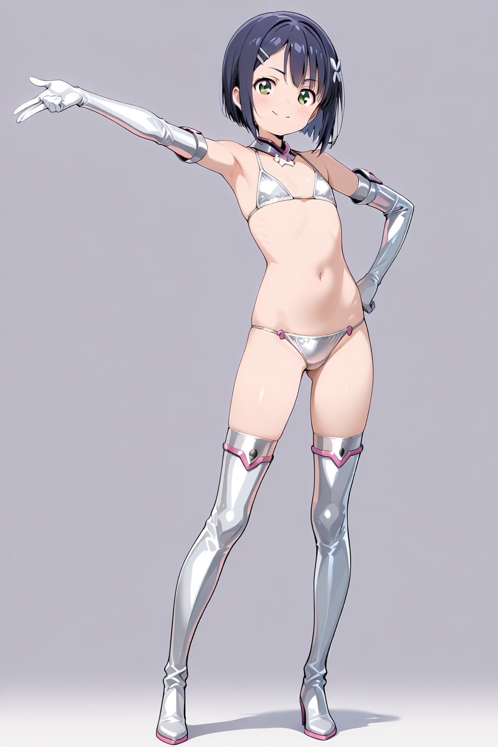 メタリック調衣装