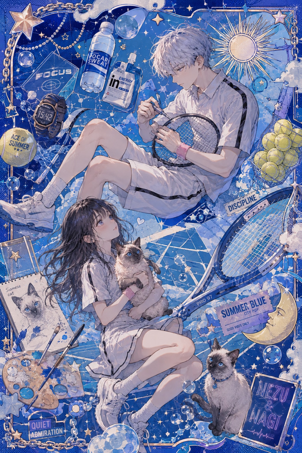 波夷羅ねずは、この夏も君の背中を、見続けた | の人気AIイラスト・グラビア