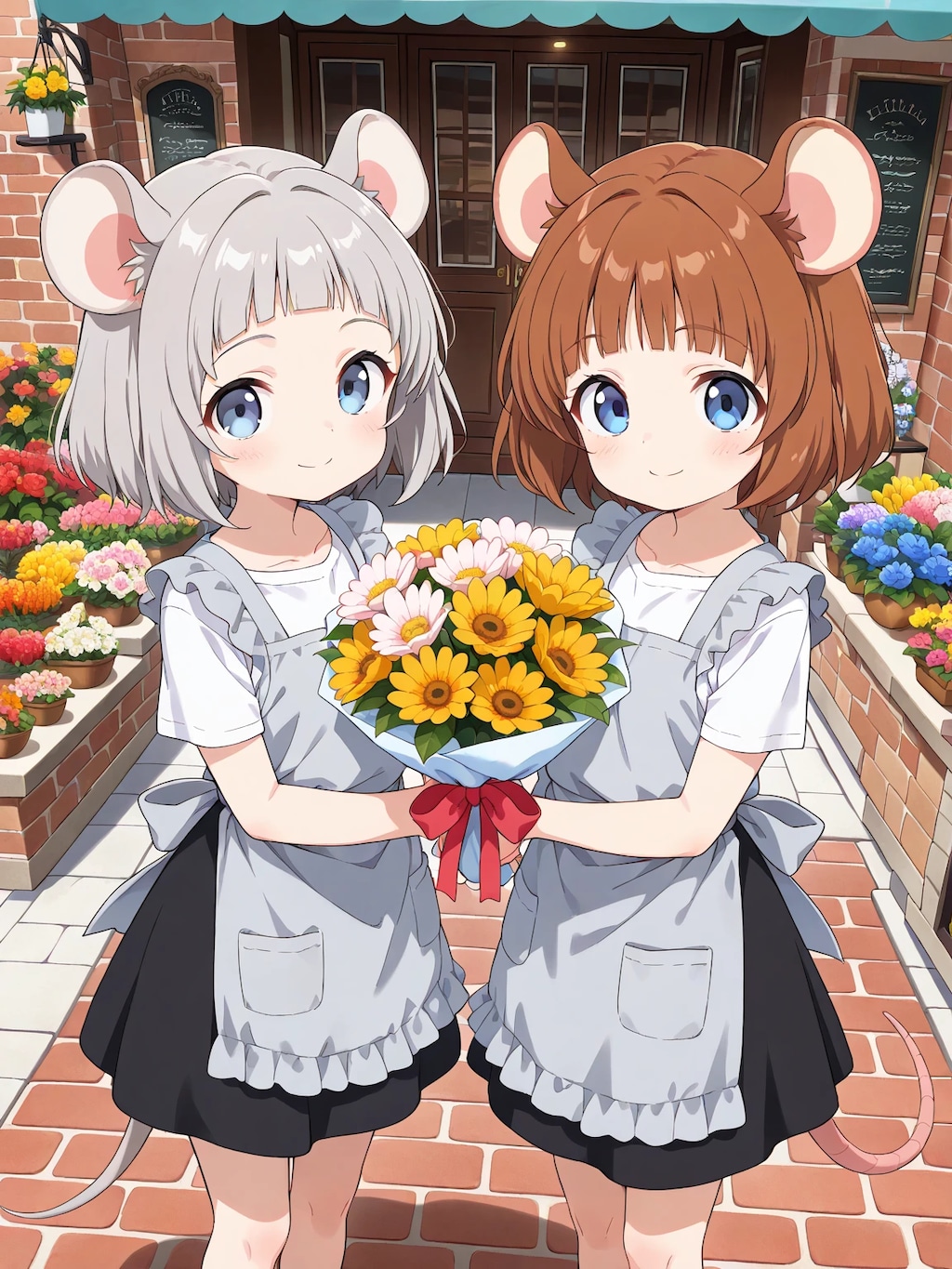 ネズミの花屋さん