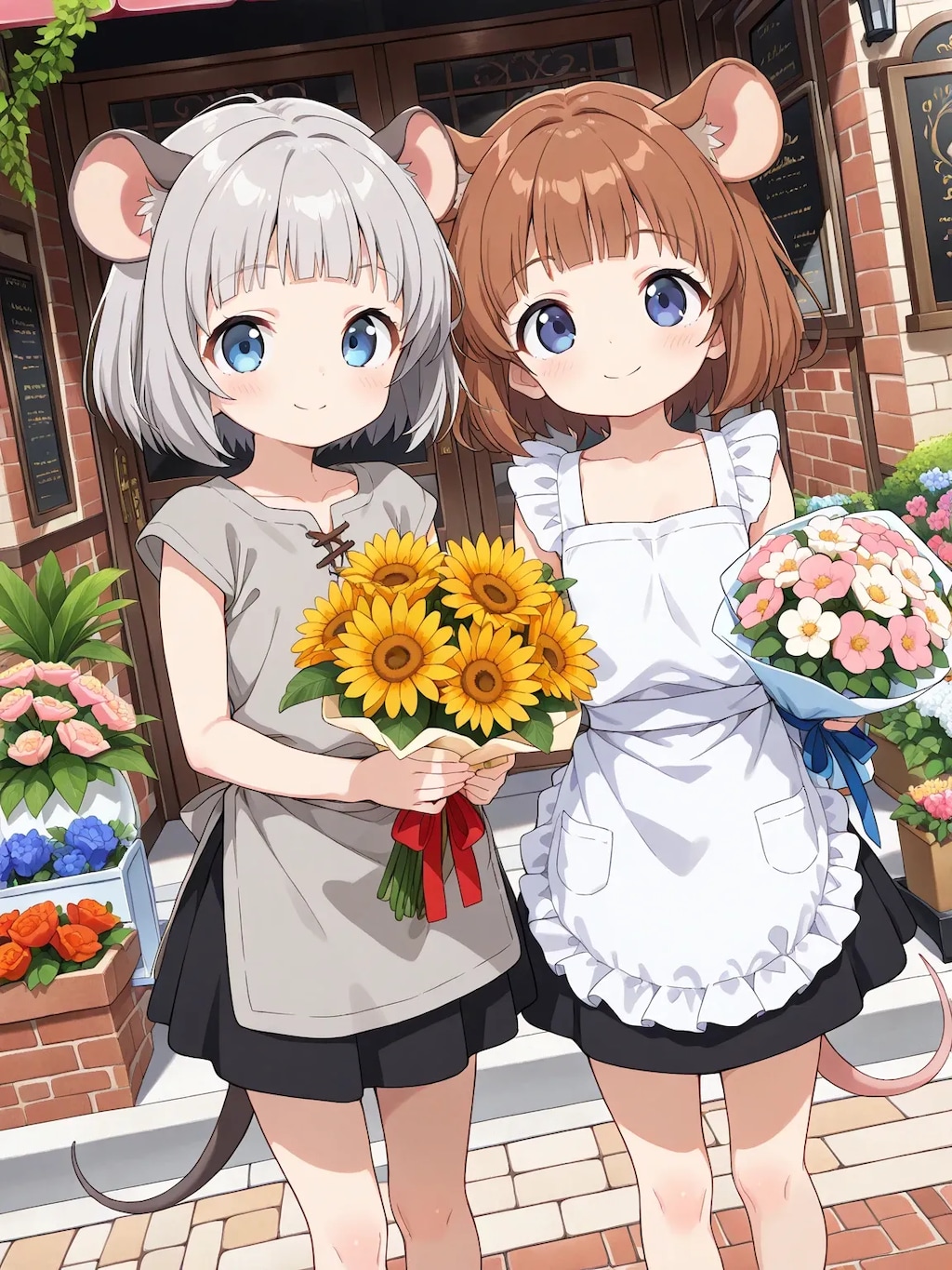 ネズミの花屋さん