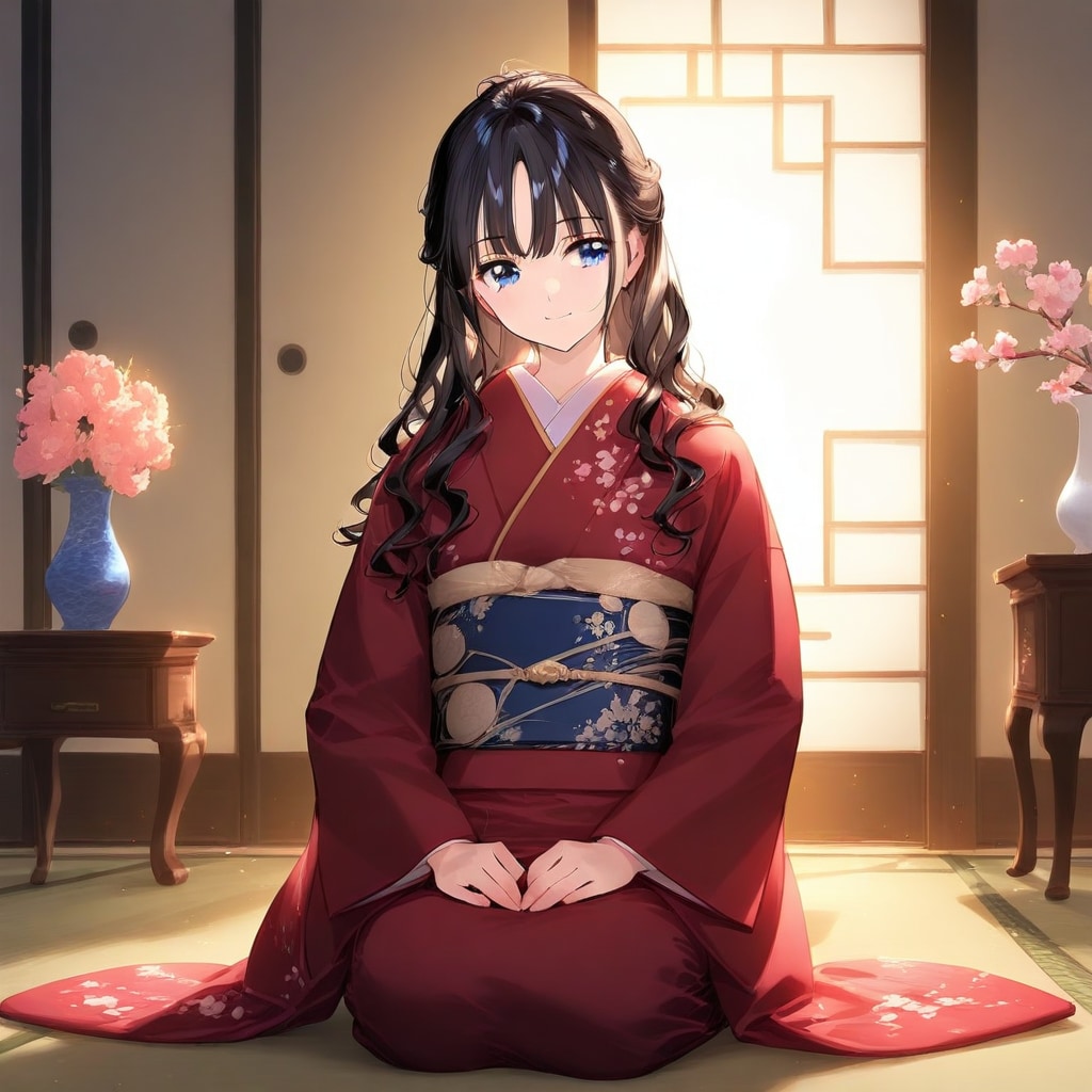 ひな祭り風の着物を着たい