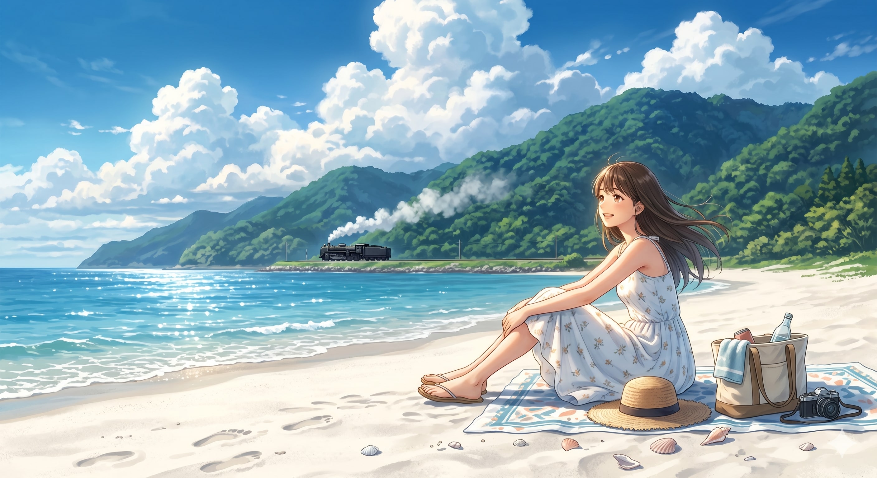 海 | の人気AIイラスト・グラビア