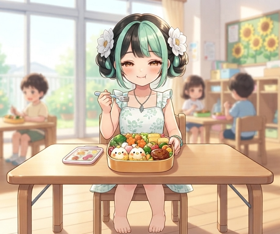 おひるごはん（ミントちゃん）