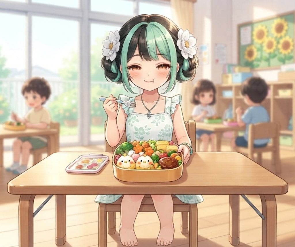おひるごはん（ミントちゃん）