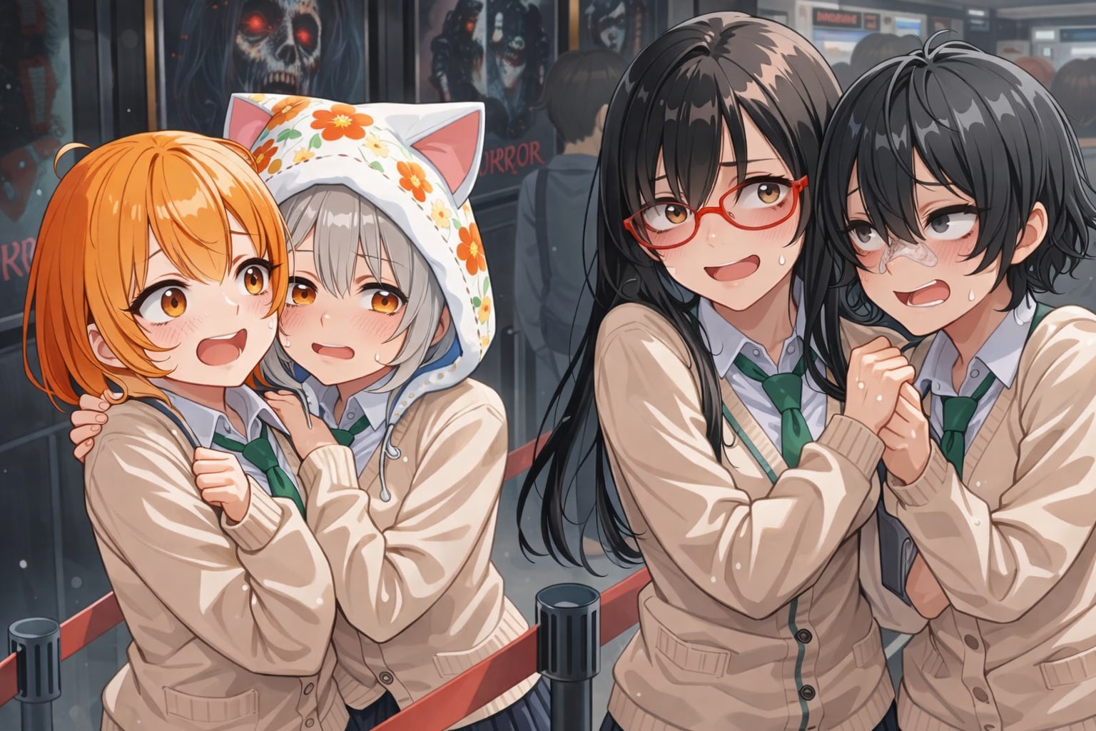 クランちゃんとフロルちゃんと、茜と今給黎 | の人気AIイラスト・グラビア