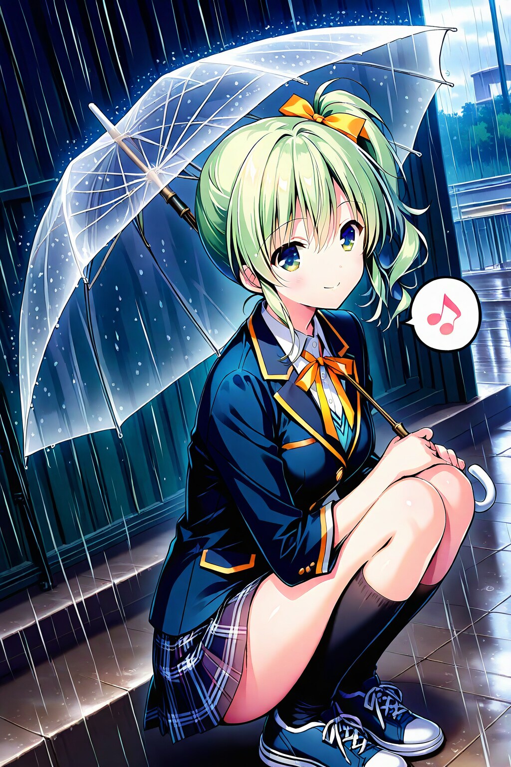 雨の日はビニール傘