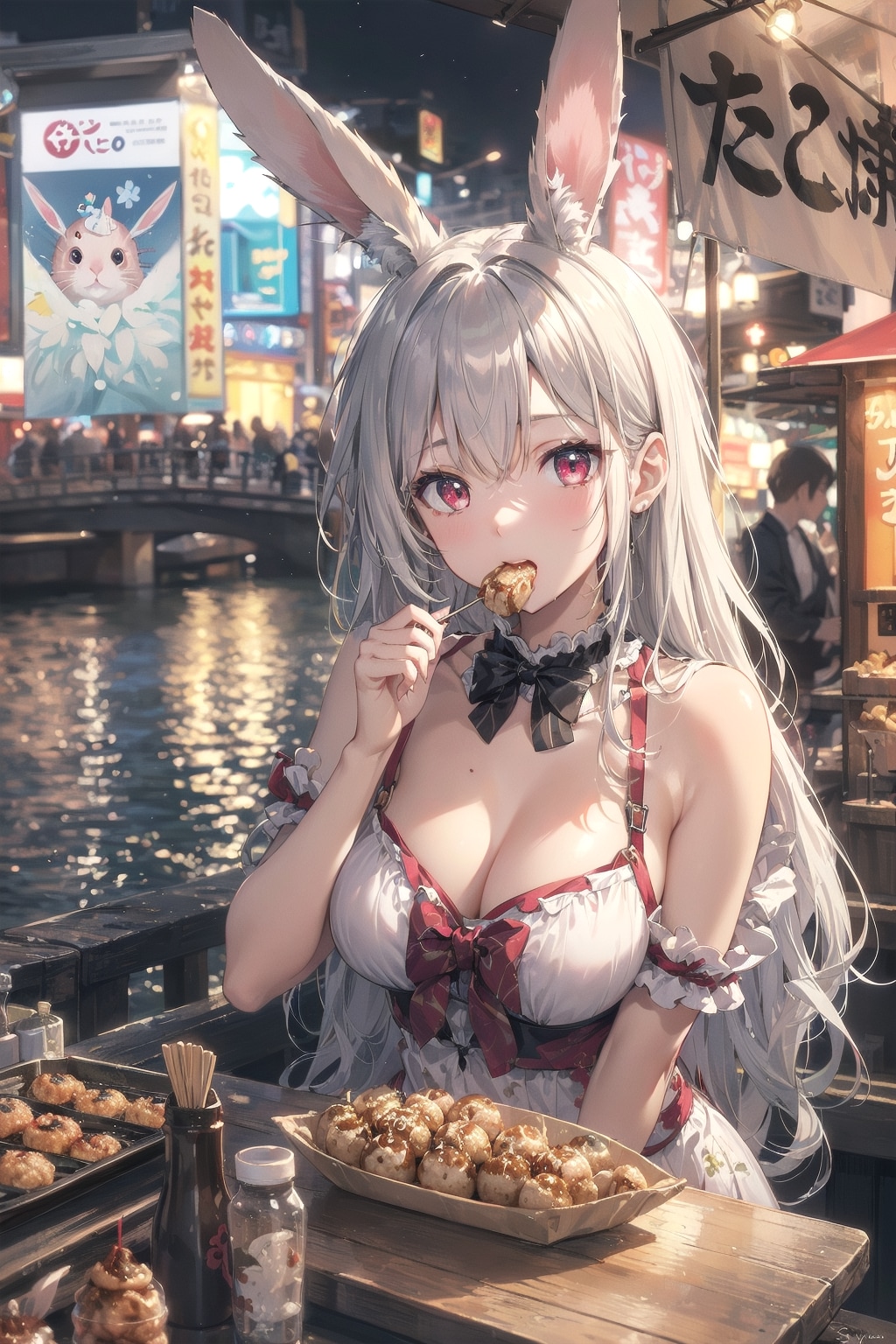 大阪といえばたこ焼きなのです🐙🐰✨