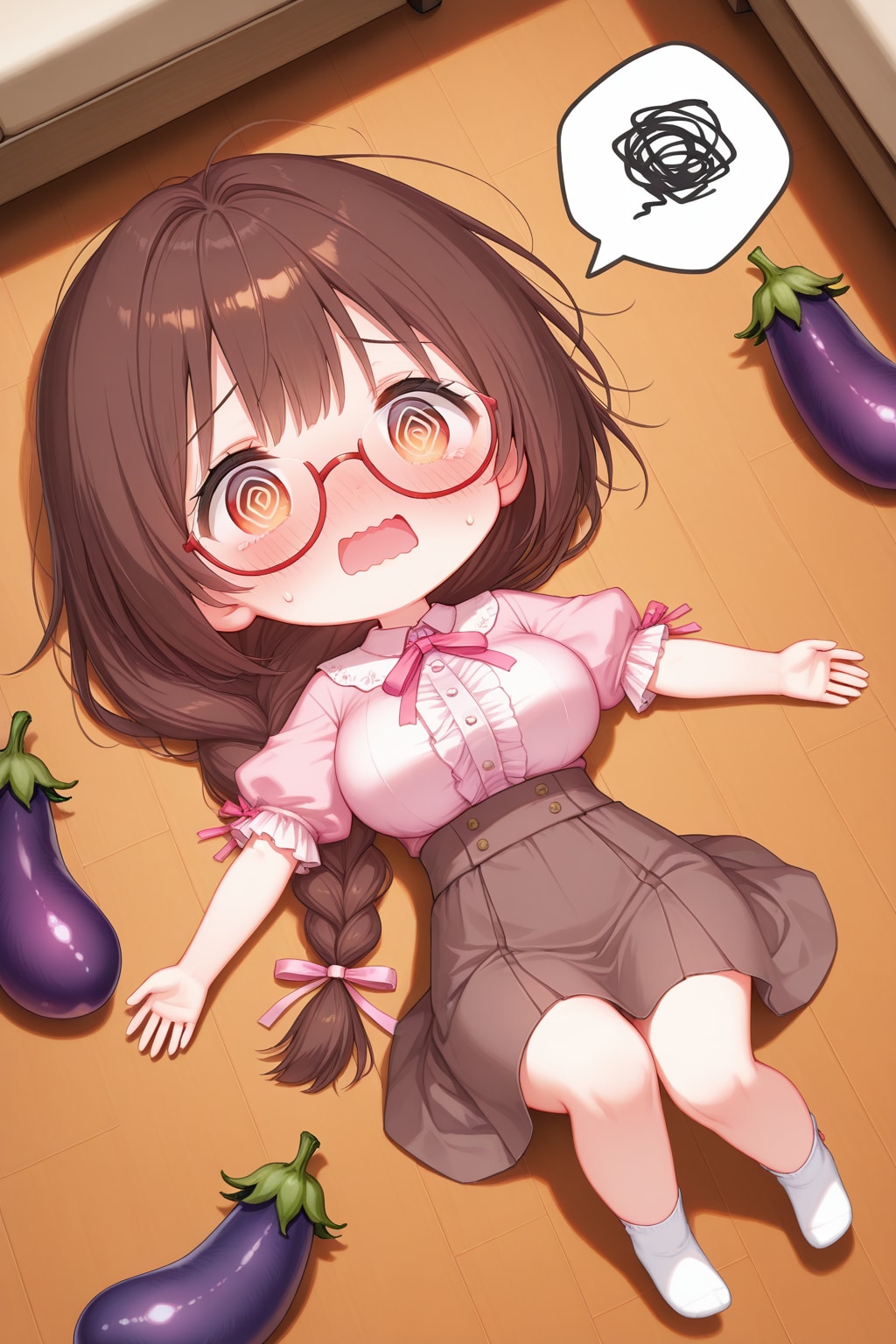 舞ちゃんパニック！！！　　　　　　　　　　　　　　　　るか子ちゃんの おたんこ🍆　 　　　　　　　　　　　 🍩 舞 🍩 | の人気AIイラスト・グラビア