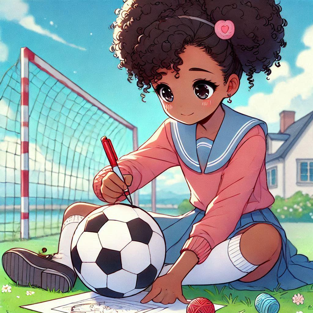 [Dalleさんで]○ートボールを作る女の子[ンートボール] | の人気AIイラスト・グラビア