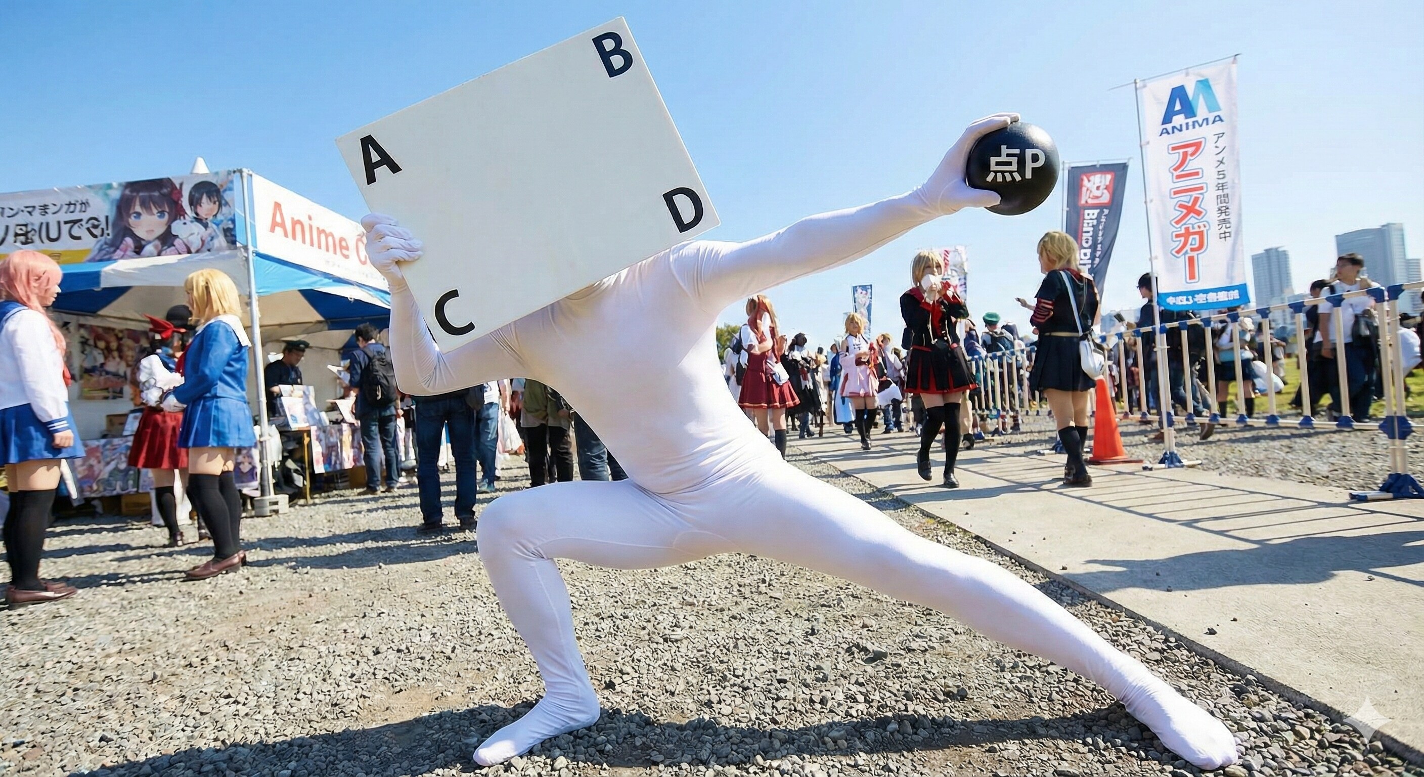 点Pの大脱走軍のコスプレ