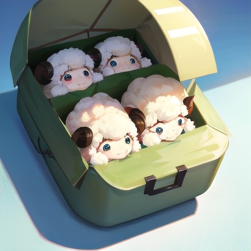 すし詰め状態の羊のつもりだったんだ | の人気AIイラスト・グラビア