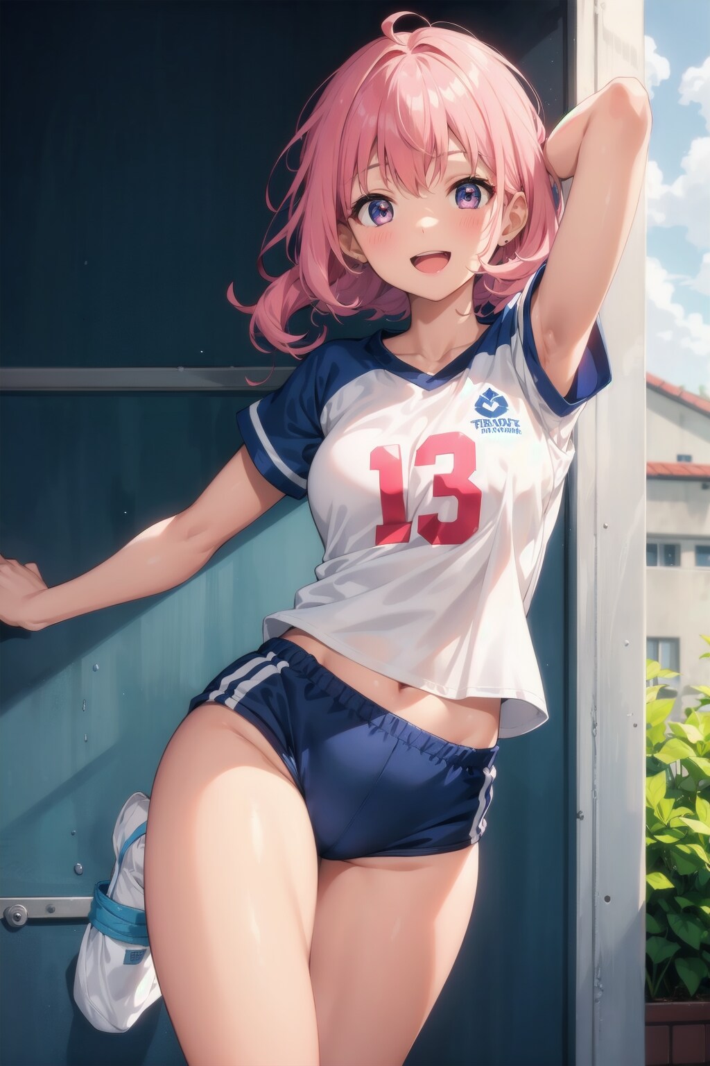 スポーツの秋（バレーボール）（紺色）