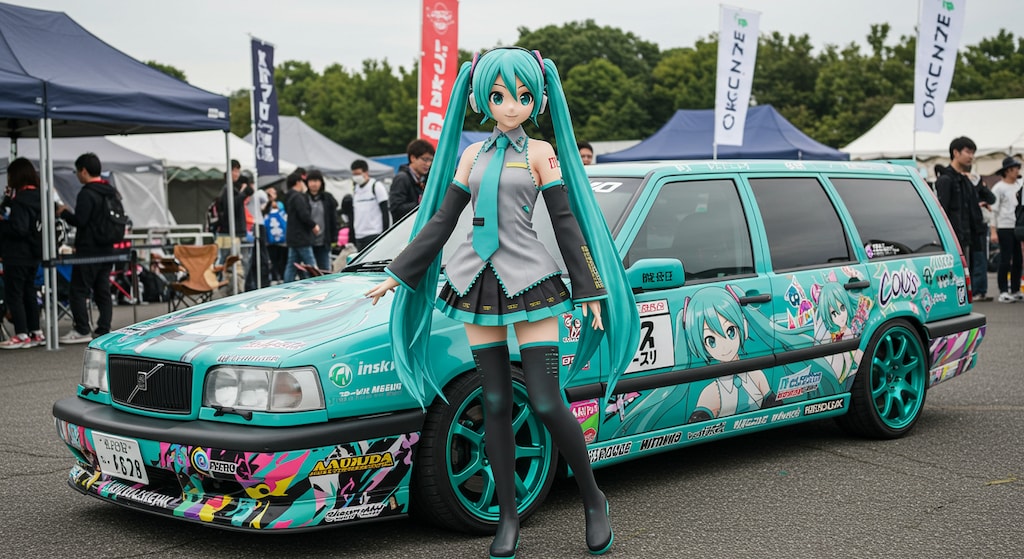 初音ミクとボルボ850エステート