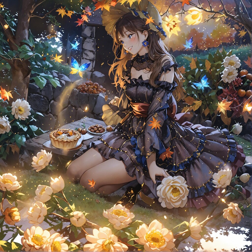 いろんな表情のゴスロリ娘