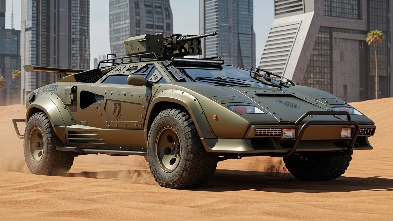 カウンタック軍用車 | の人気AIイラスト・グラビア