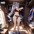 刻晴着替え中 4枚目
