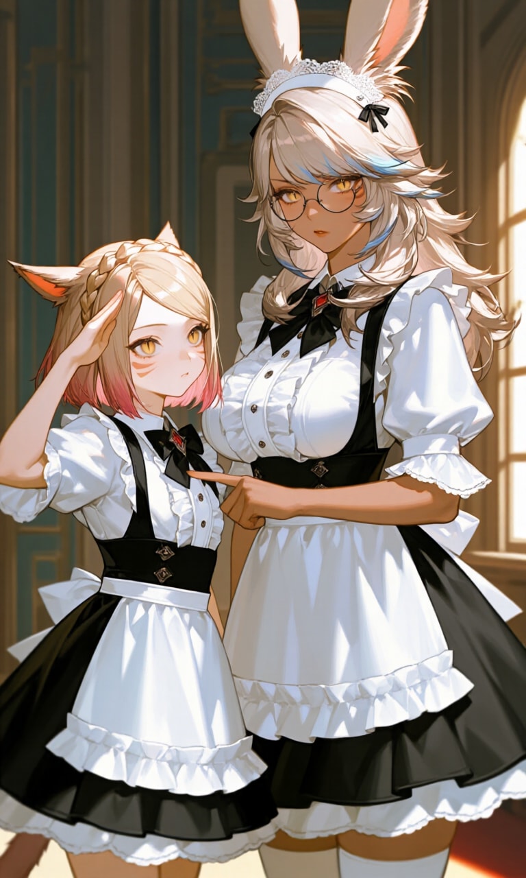 メイドと見習い | の人気AIイラスト・グラビア