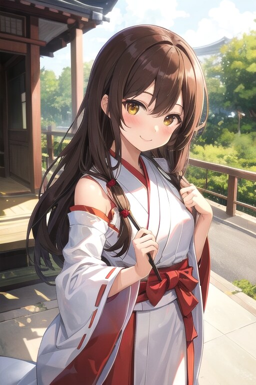 巫女さんになったなごみちゃん⛩♡♪