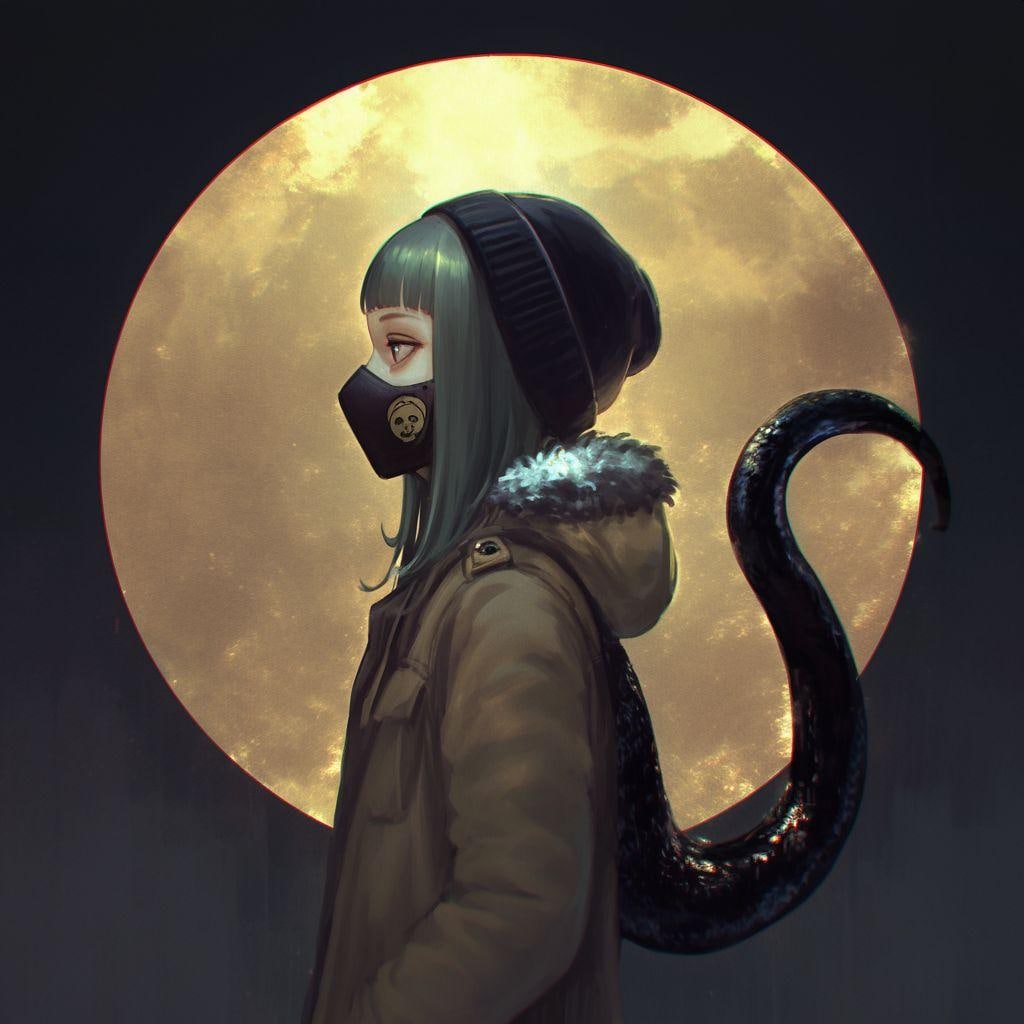 nijiさんのdeforme girl-ホラー風