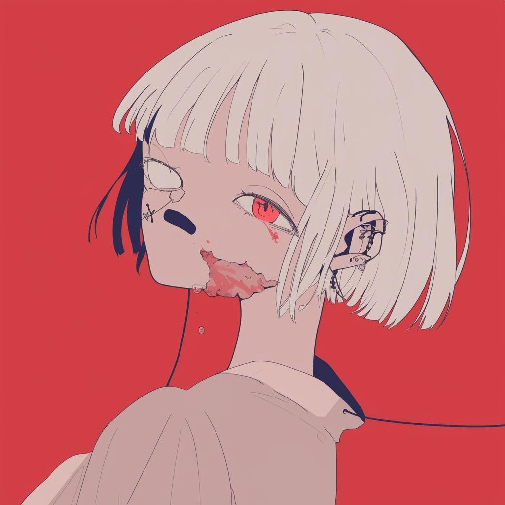 nijiさんのdeforme girl-ホラー風