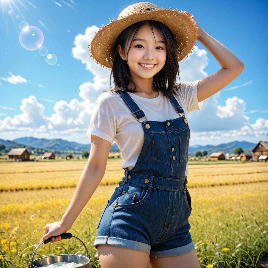 今日は牧場でお仕事です
