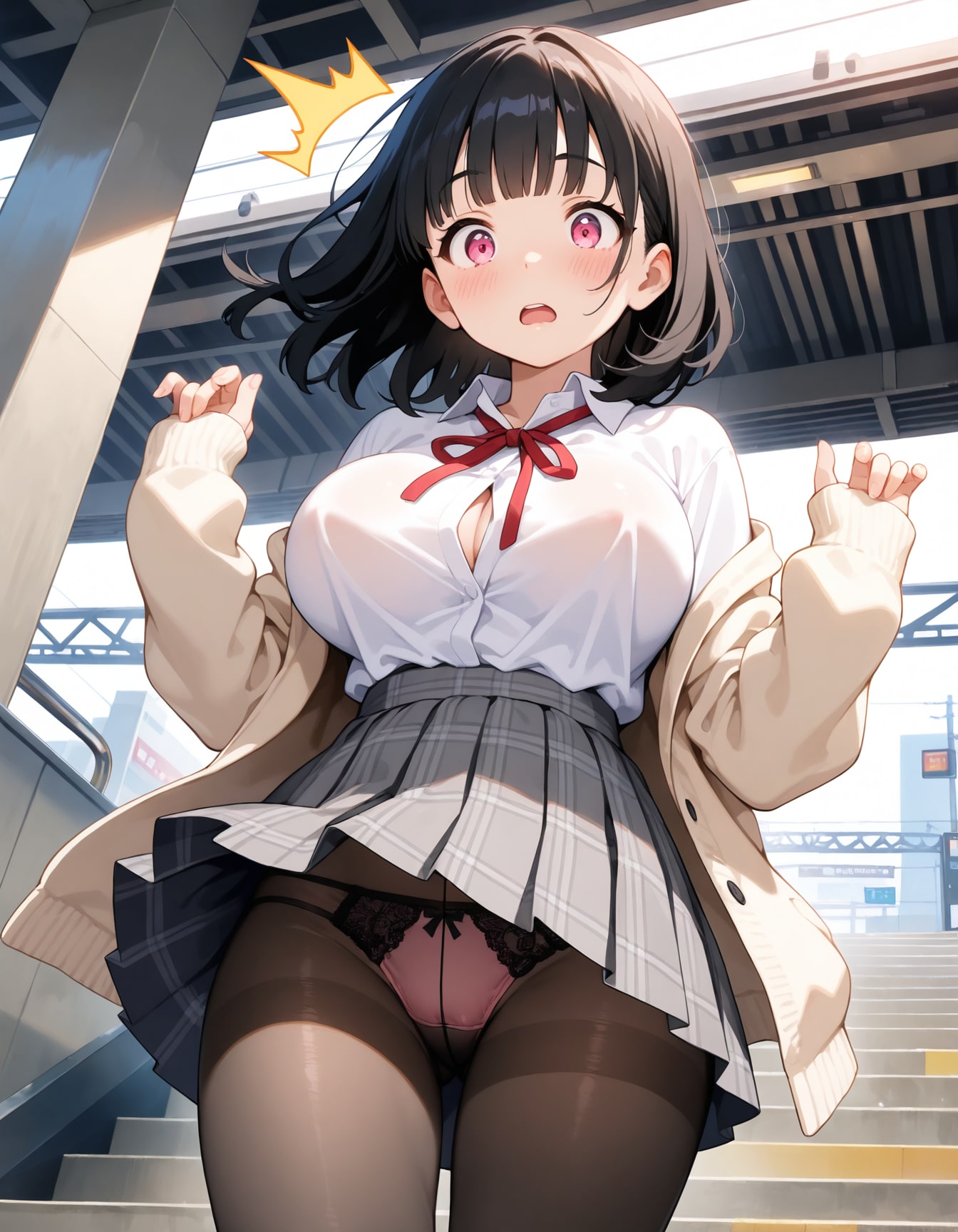 ピンクと青