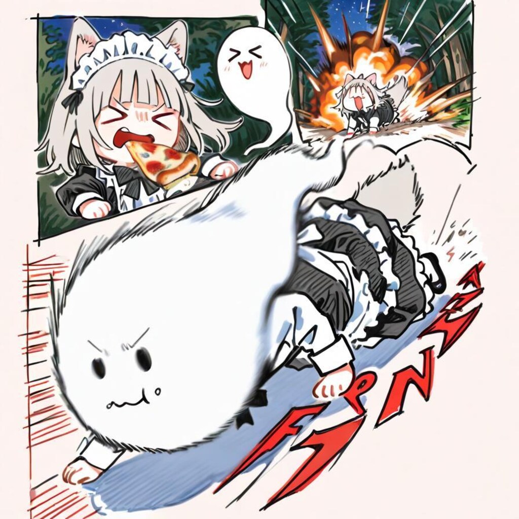 お ピ ッ ツ ァ メ イ ド ウ ル フ 🍕🐺💥💥💥