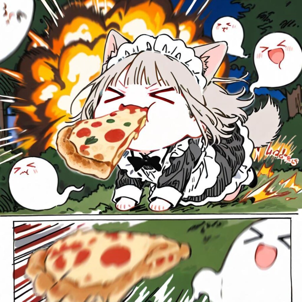 お ピ ッ ツ ァ メ イ ド ウ ル フ 🍕🐺💥💥💥