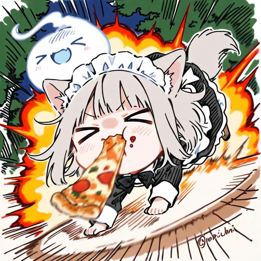 お ピ ッ ツ ァ メ イ ド ウ ル フ 🍕🐺💥💥💥