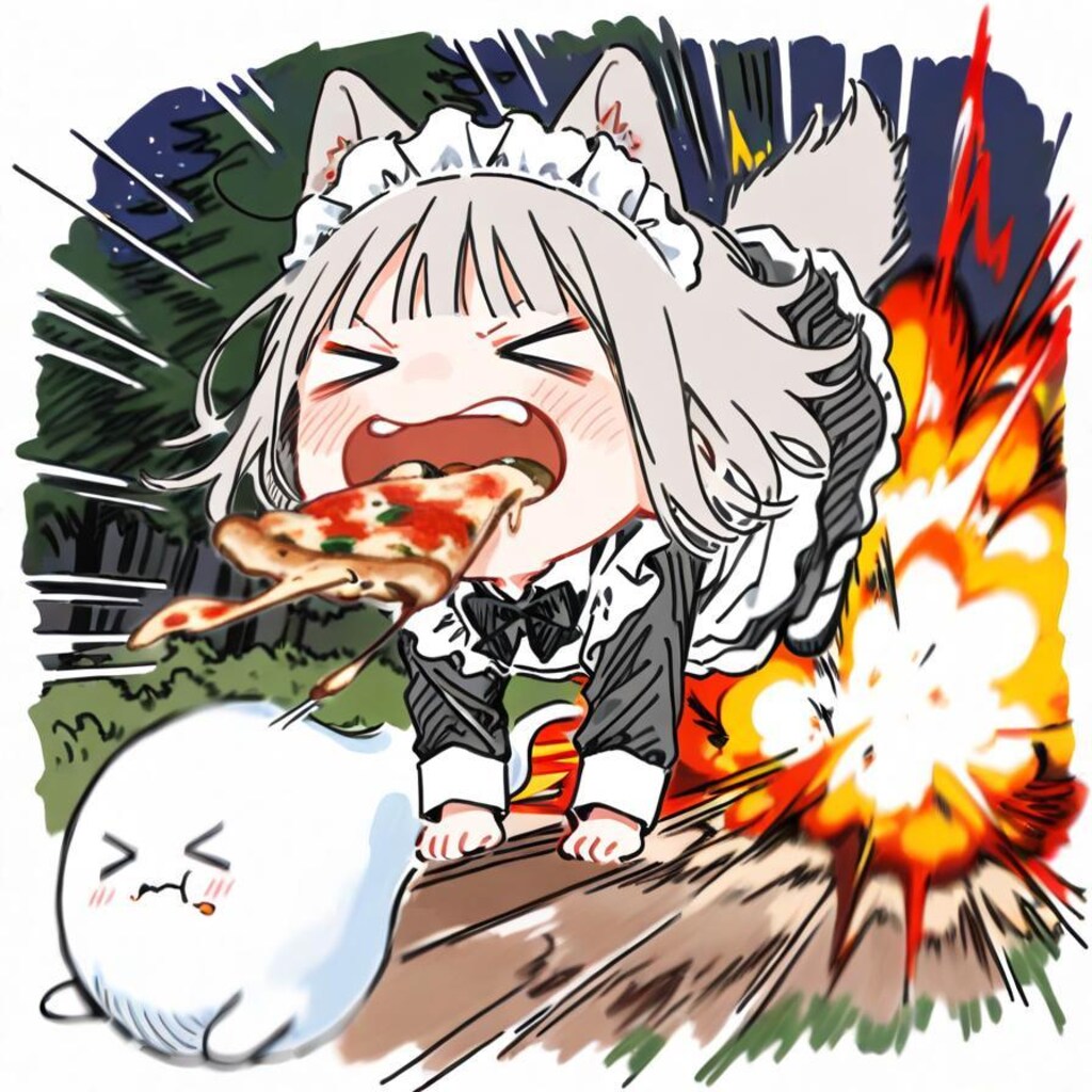 お ピ ッ ツ ァ メ イ ド ウ ル フ 🍕🐺💥💥💥