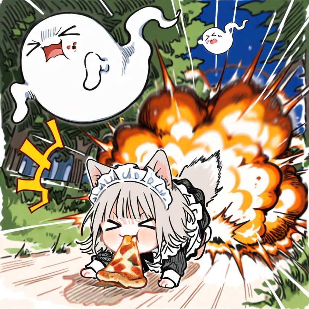 お ピ ッ ツ ァ メ イ ド ウ ル フ 🍕🐺💥💥💥