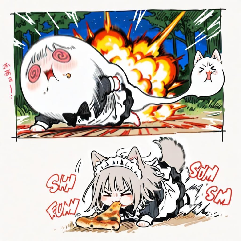 お ピ ッ ツ ァ メ イ ド ウ ル フ 🍕🐺💥💥💥