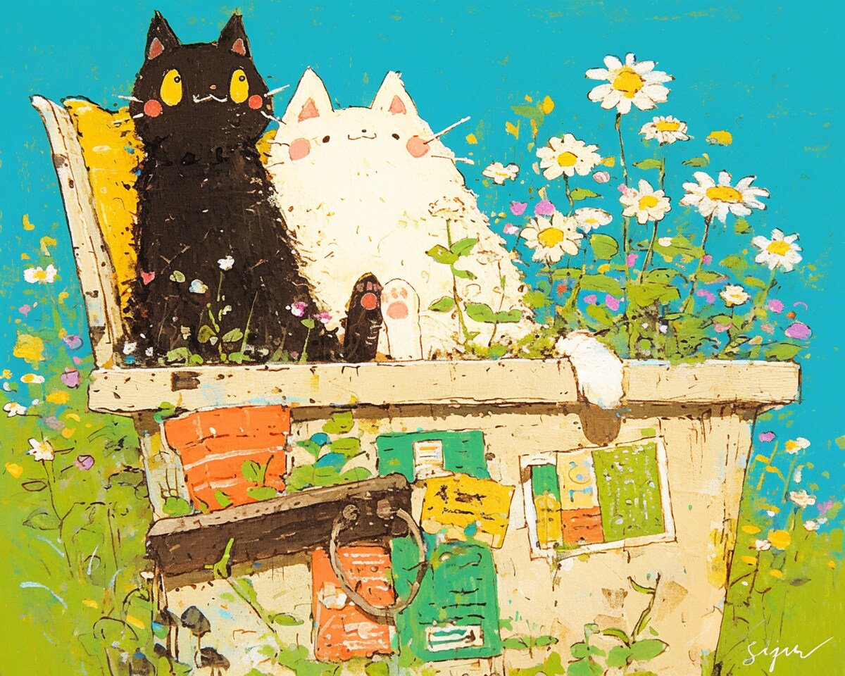 おひさまベンチの午後 | の人気AIイラスト・グラビア