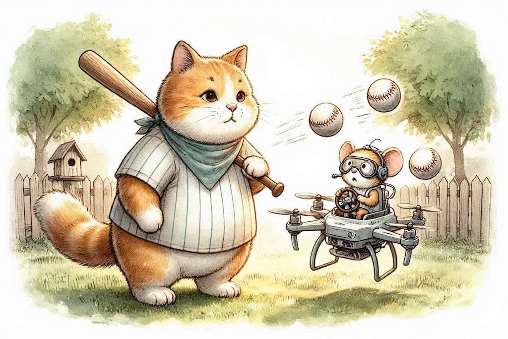 ３ぽっちゃり猫の反撃ニャー