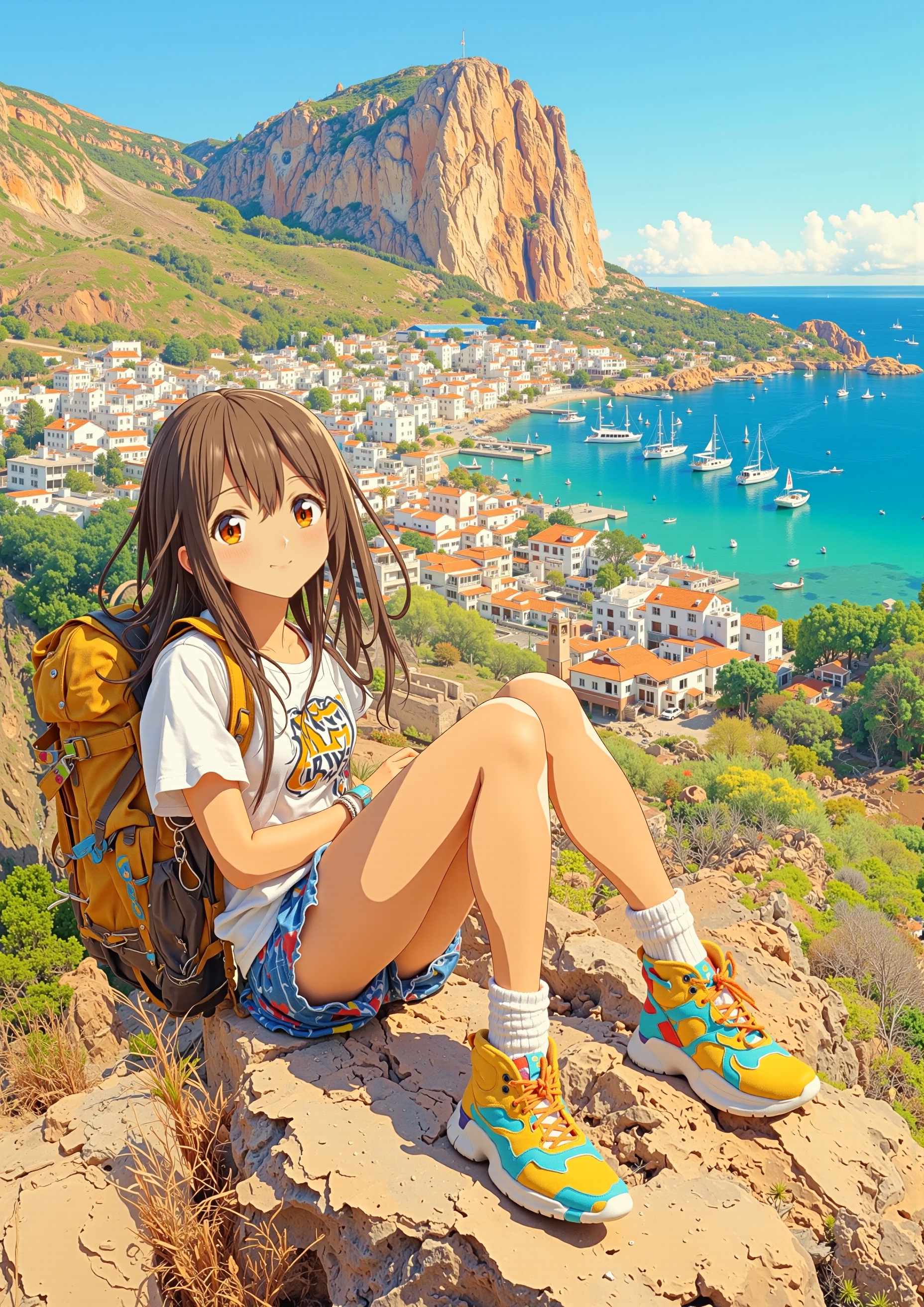 海の見える丘で | の人気AIイラスト・グラビア