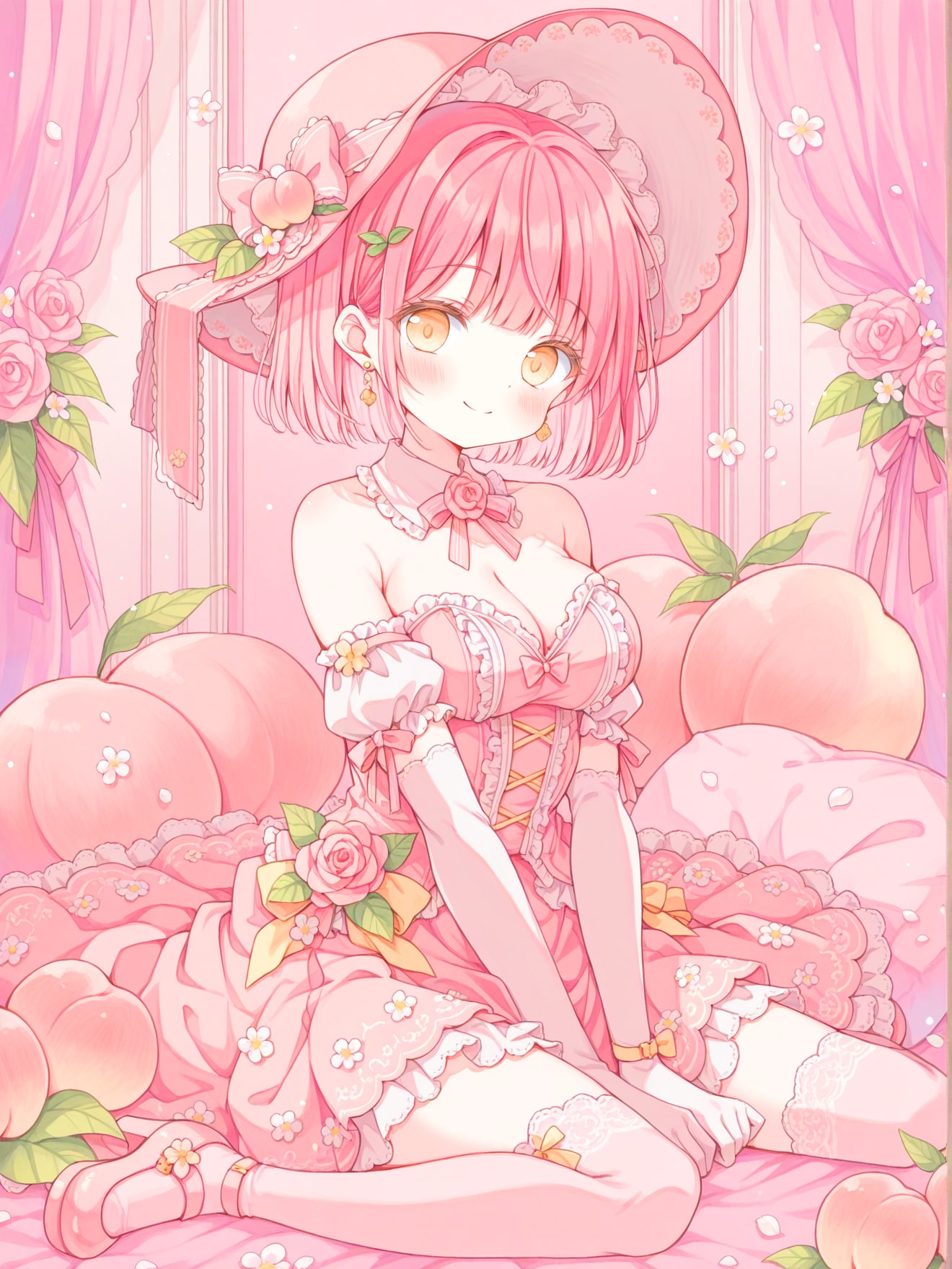 エレガントピーチプリンセス | の人気AIイラスト・グラビア