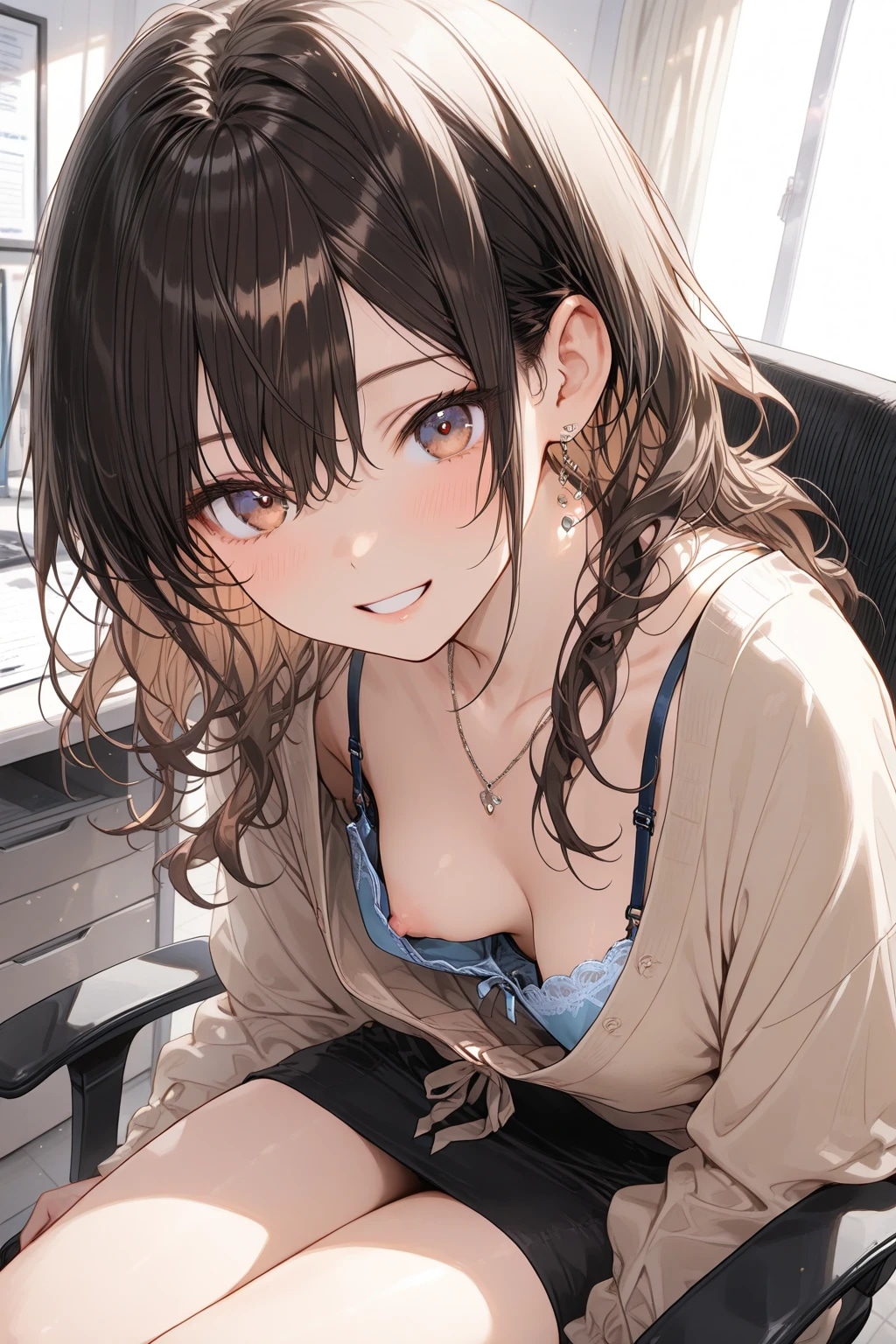 胸チラ