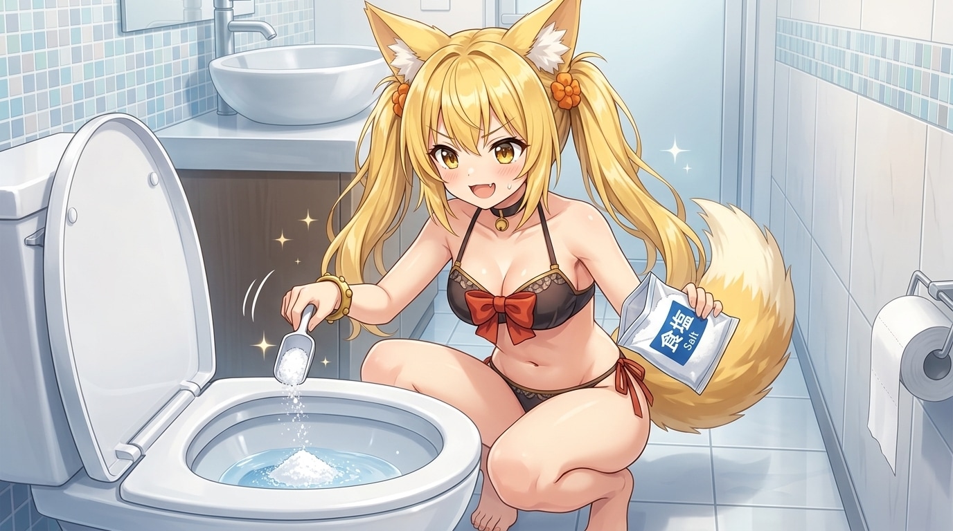 塩を使うトイレの掃除