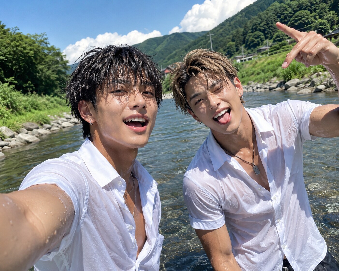 📸下校中の川での思い出