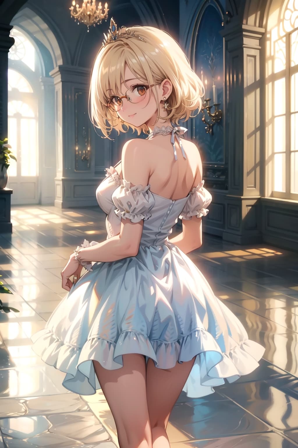 振り返るプリンセス