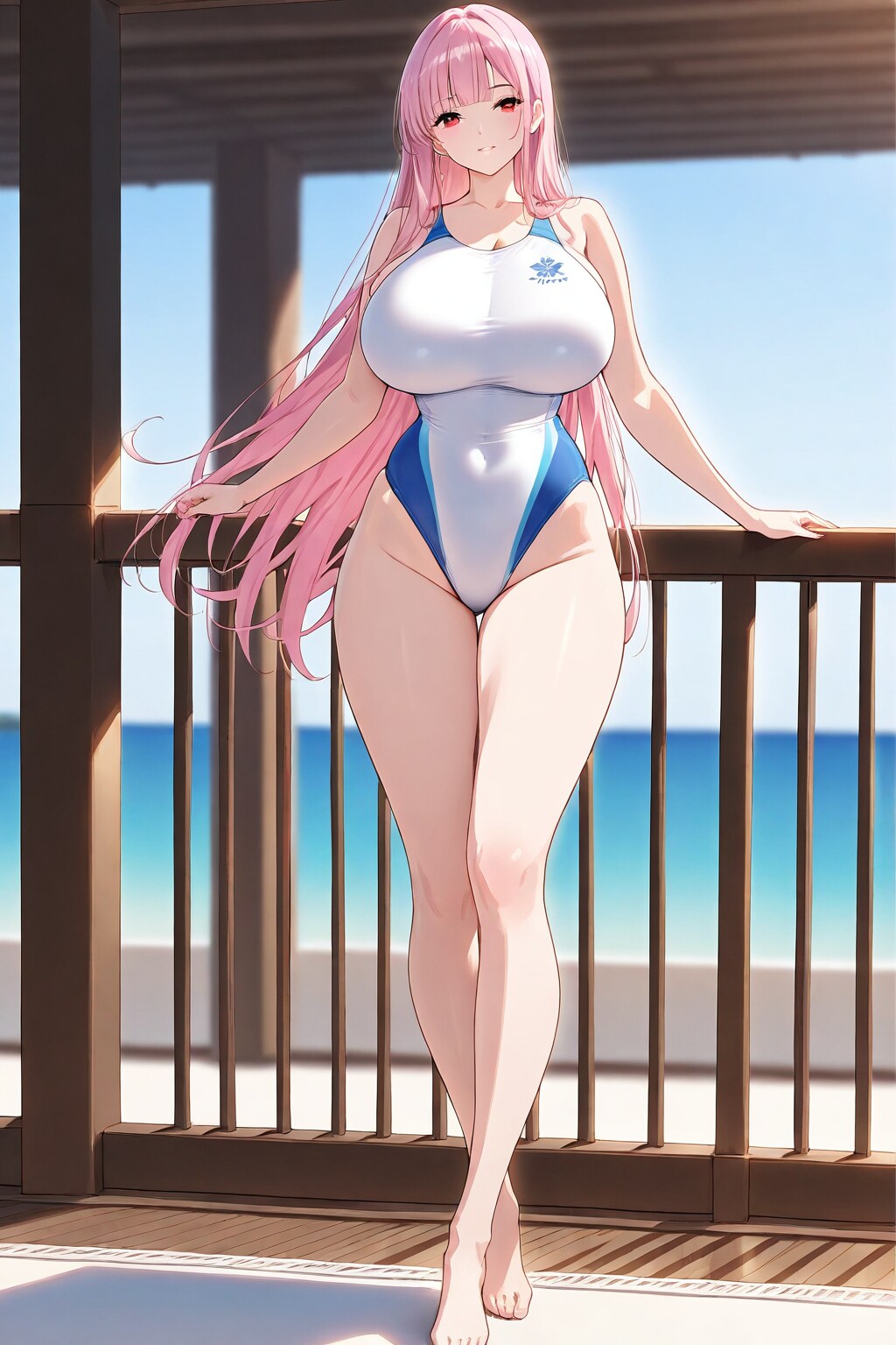 ピンク髪のお姉さん