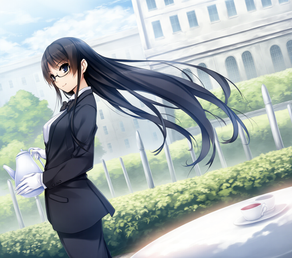 tuxedo, teapot, garden